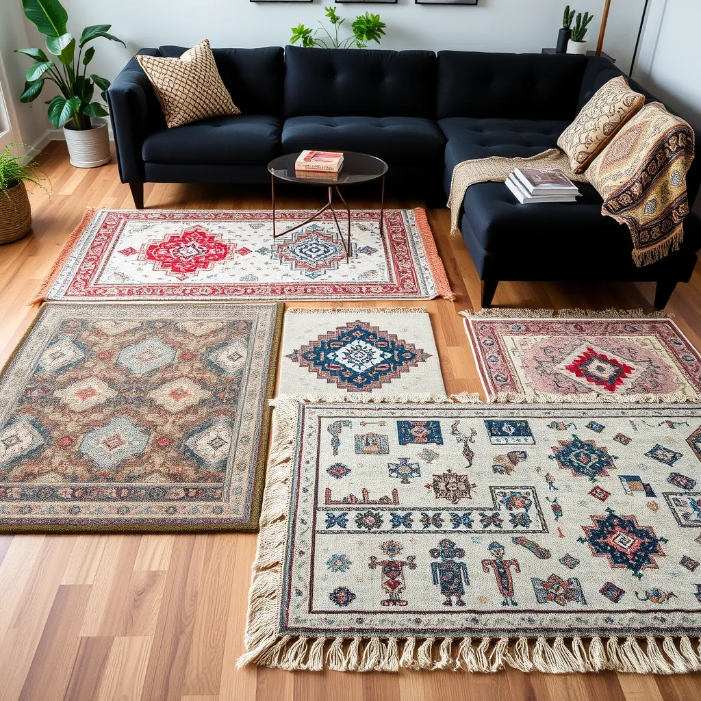 Jaki dywan do czarnej kanapy – inspiracje i pomysły