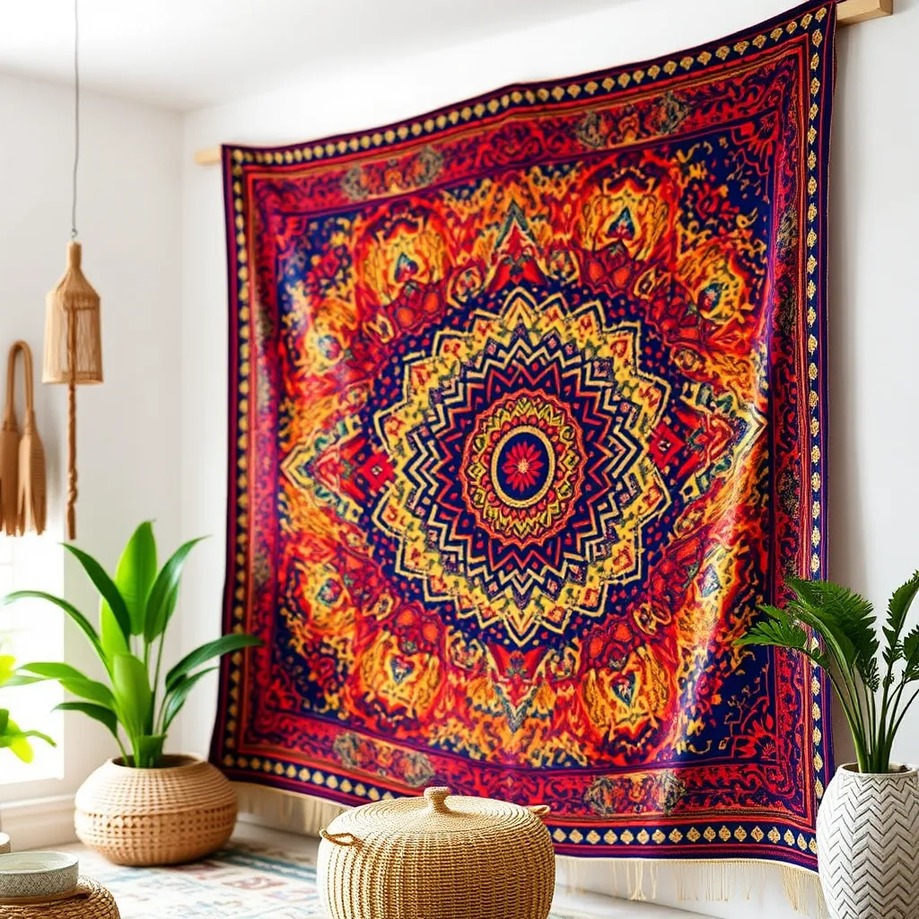 Barwny dywan na ścianie – jak to zrobić?