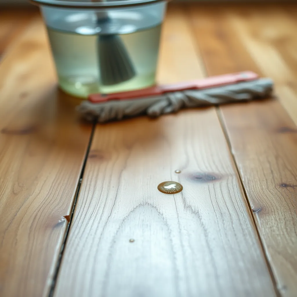 Mycie podłogi drewnianej wodą z octem – poradnik