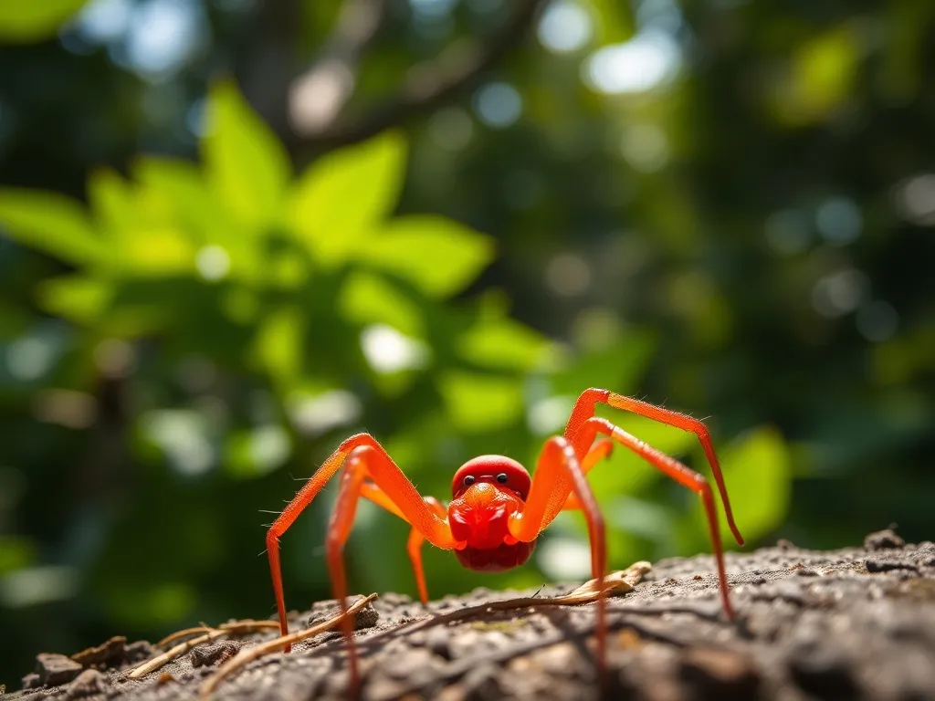 Lądzień czerwonatka: co warto wiedzieć o tym fascynującym pajęczaku?